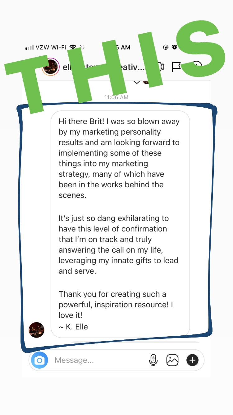 Marketing Personalities testimonial from Ellevate Media