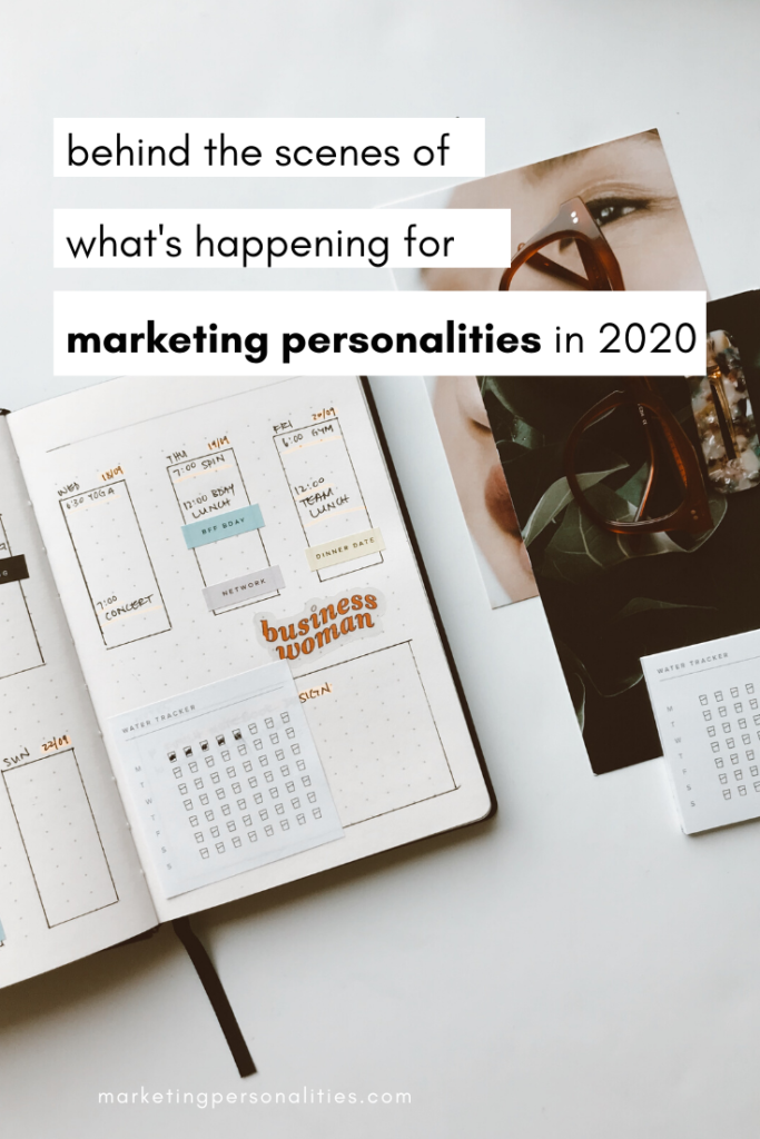 Behind the Scenes of What's Happening for Marketing Personalities in 2020 on the Marketing Personalities Podcast hosted by Brit Kolo