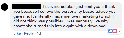 Testimonial - ENTJ